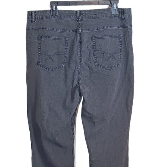 Croft & Barrow Bootcut Jeans Womens 18 Black High Rise Stretch Denim Jeans - Picture 4 of 4